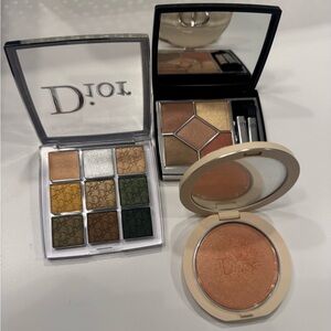 Dior Eyeshadow Palettes (NWOB) and Luminizer (Swatched)